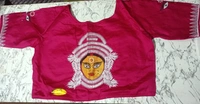 12014 Durga Embroidery Blouse  - Red, 34