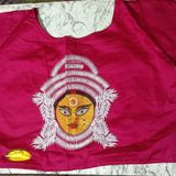 12014 Durga Embroidery Blouse  - Blue, 34