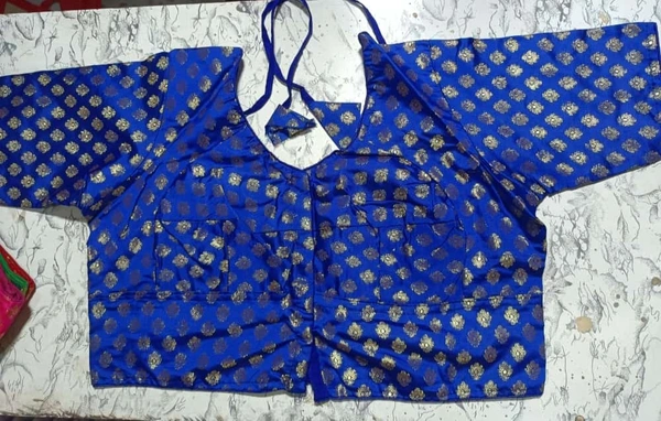 12017 Banarashi Blouse  - 32, Blue