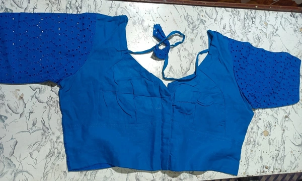 12018 Chikon Cotton Blouse  - Red, 32