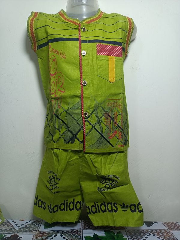 00P Cotton Shirt With Pant - Green, 20