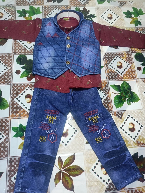 00N Baba Suit - Maroon, 28