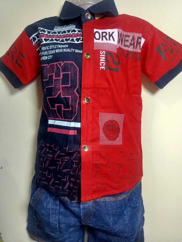 00Q Shirt With Pant - Red, 22