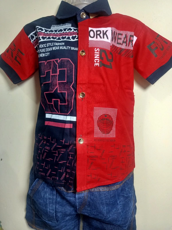 00Q Shirt With Pant - Red, 28