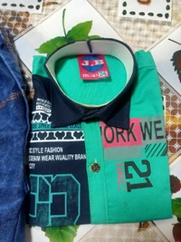 00Q Shirt With Pant - Green, 24