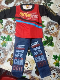 00R Full T Shirt With Jins Pant - 22, Red
