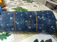 00V Cotton Shirt  - Blue, XL