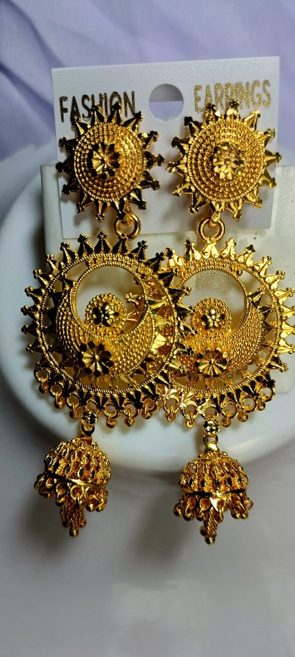 509 Golden Big Jhumka 