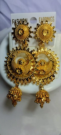 509 Golden Big Jhumka 