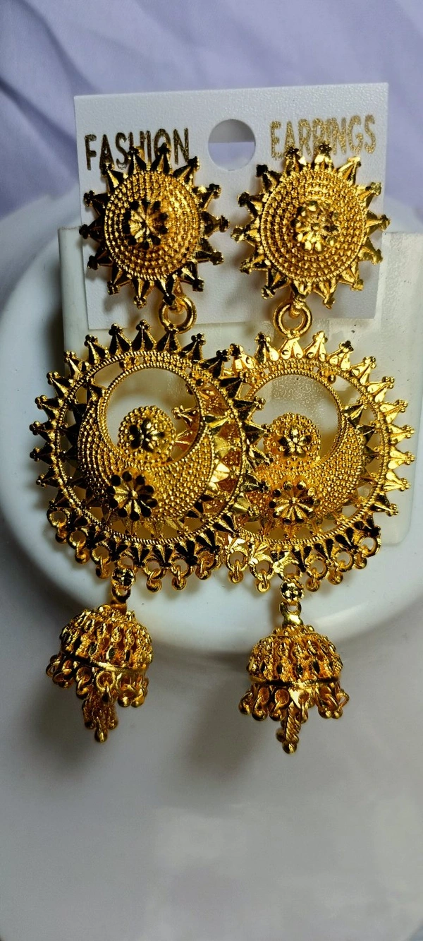 509 Golden Big Jhumka 
