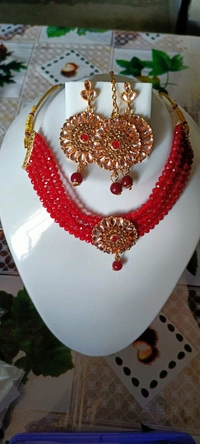 762 Stone  & Moti Jewellery Set