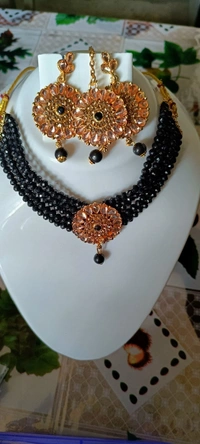 762 Stone  & Moti Jewellery Set