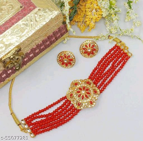 792 Cristal Golden Choker Set 