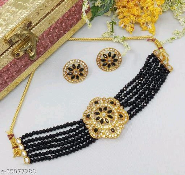 792 Cristal Golden Choker Set 