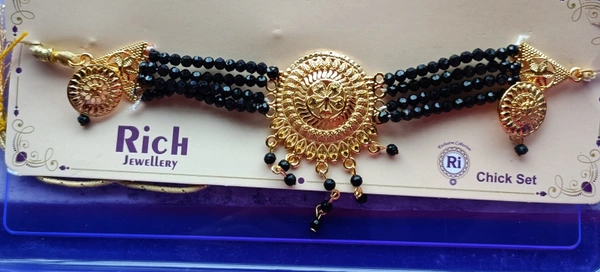 792 Cristal Golden Choker Set 