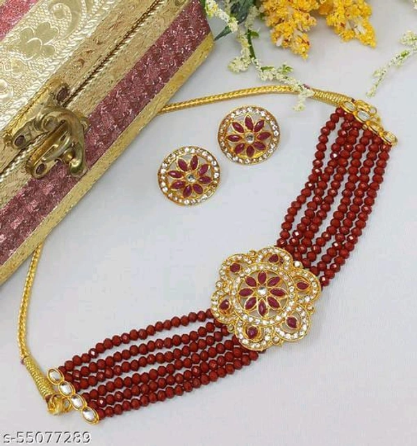 792 Cristal Golden Choker Set 