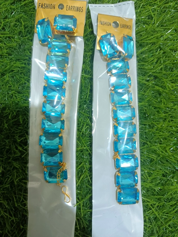 794 Stone Jewellery Set - Teal