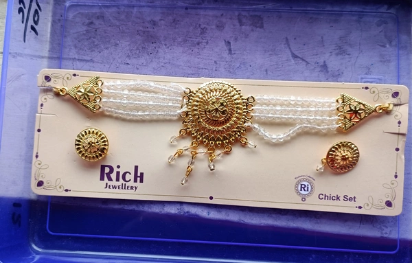 792 Cristal Golden Choker Set 