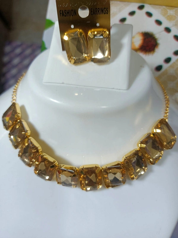 794 Stone Jewellery Set - Gold