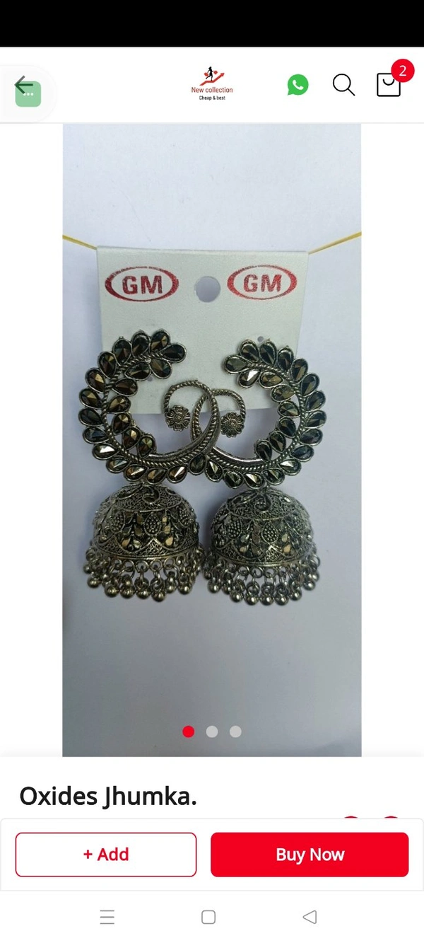 275 Oxides Jhumka.
