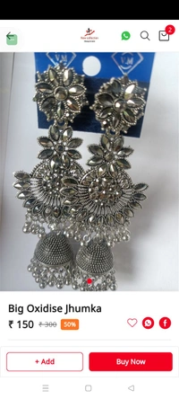 273 Big Oxidise Jhumka