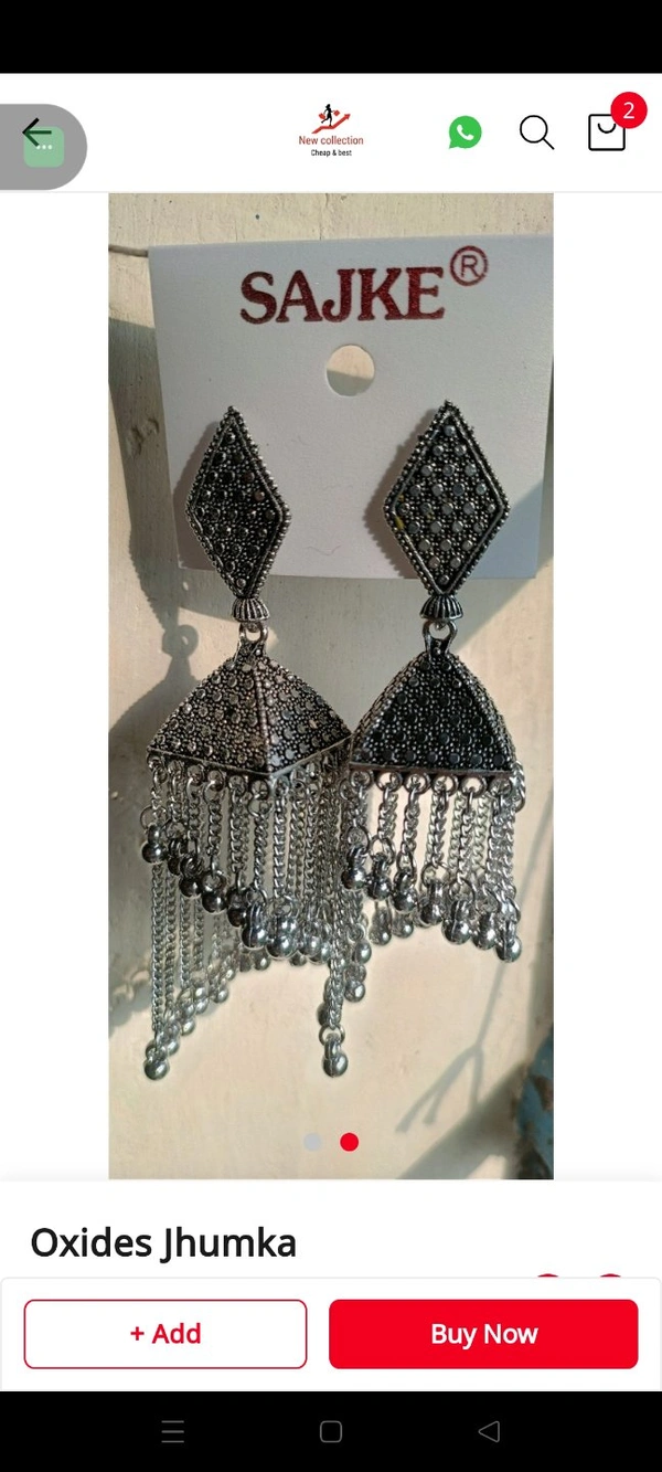 498 Oxides Jhumka 