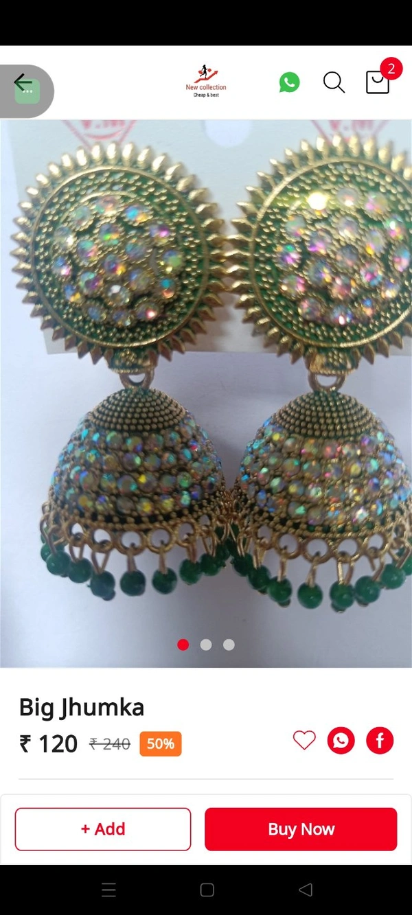 267 Big Jhumka