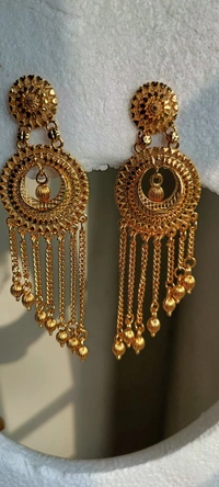 497 Golden Jhumka 