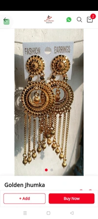 497 Golden Jhumka 