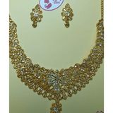 800 Stone Golden Jewellery Set 