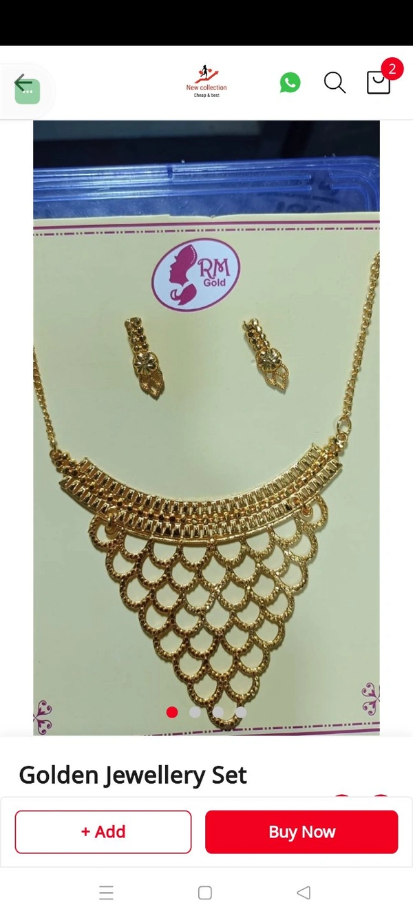795 Golden Jewellery Set 