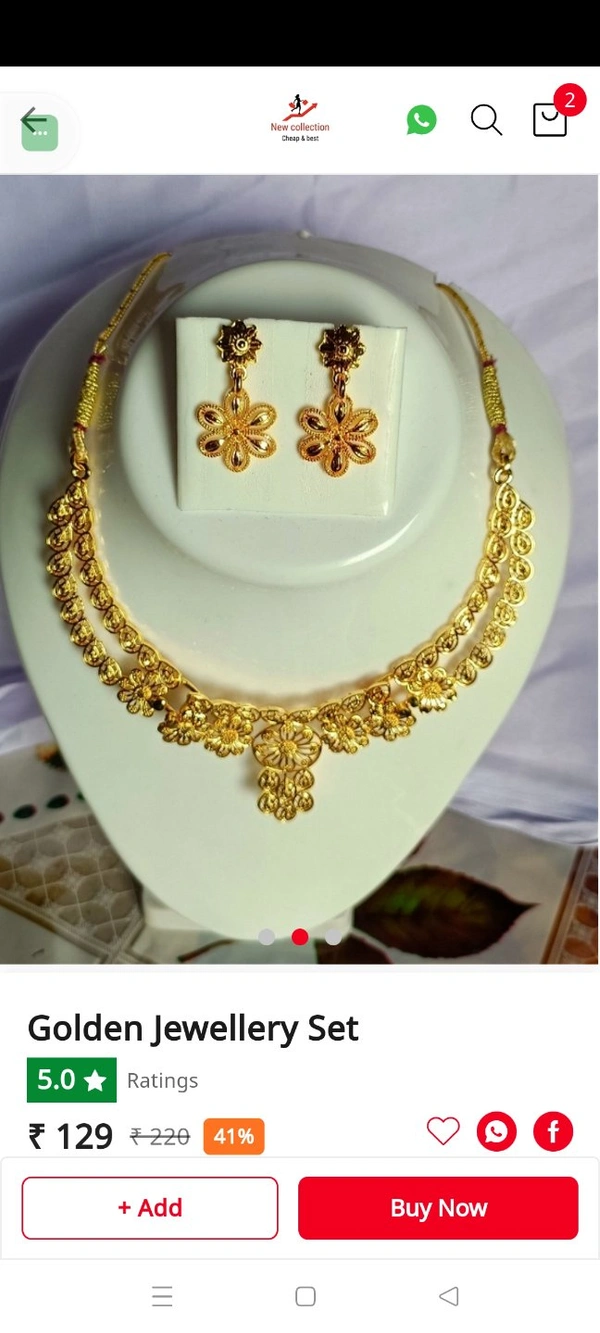 778 Golden Jewellery Set 