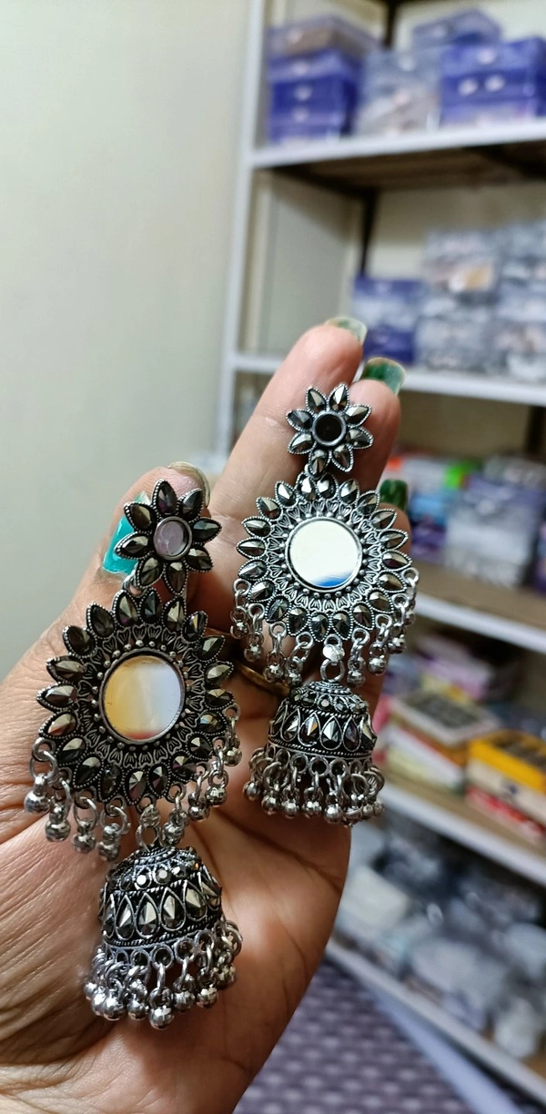 460 Big Oxidise Jhumka