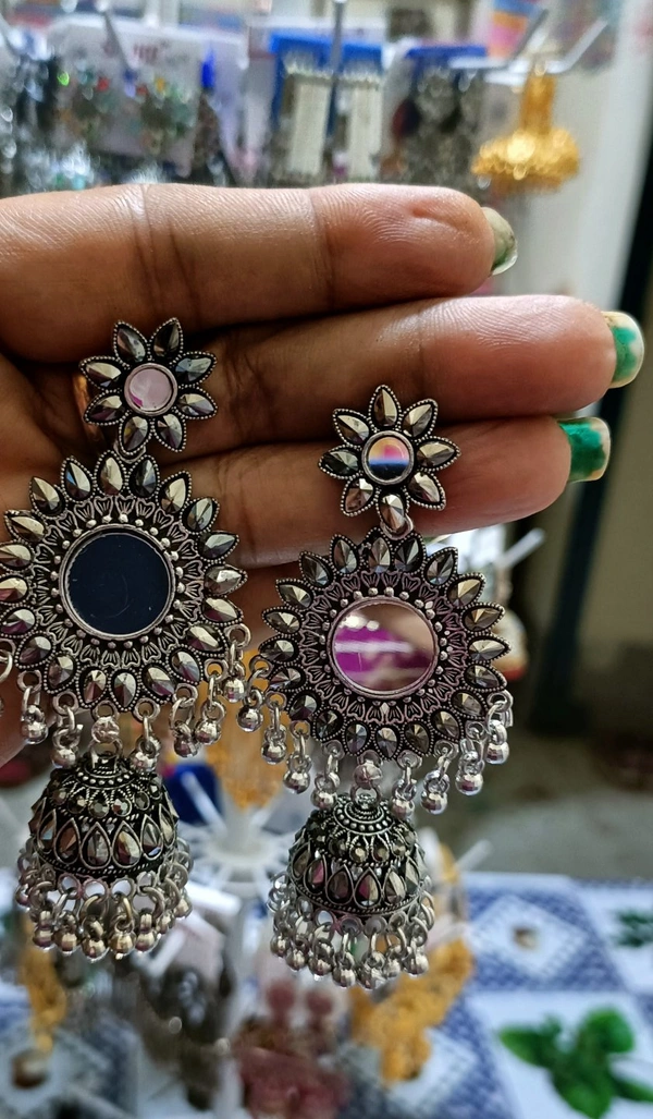 460 Big Oxidise Jhumka