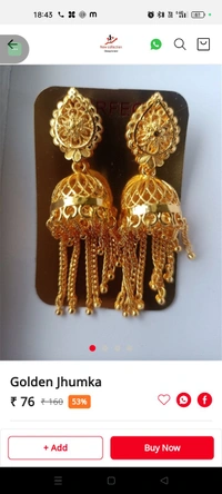 408 Golden Jhumka