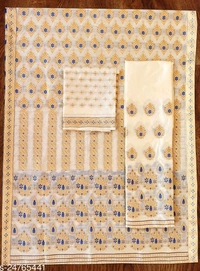Guna Work Mekhela Chador Polysilk