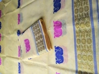 Mekhela Chador With Side Paari & Blouse AC COTTON
