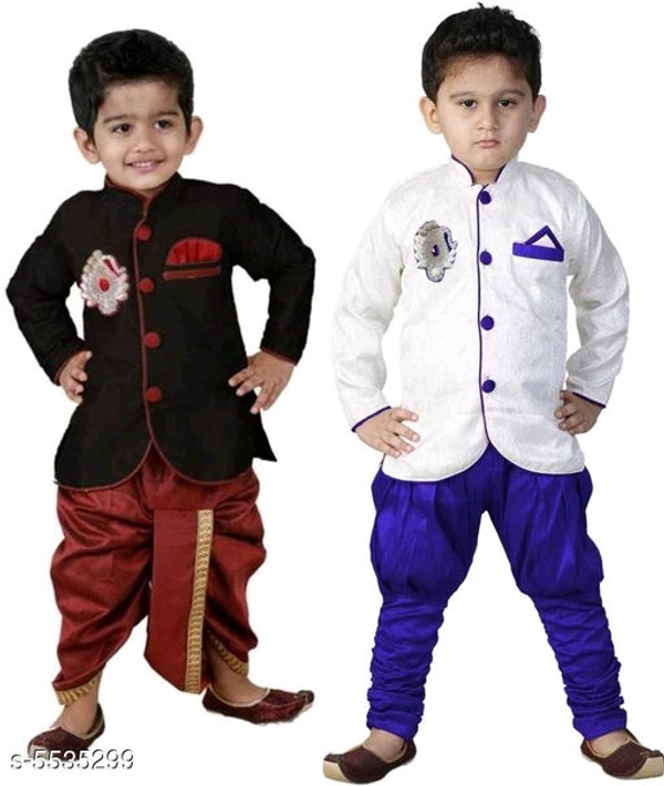Sherwanis
Kid's Boy's Sherwani's
Fabric Combo Of 2