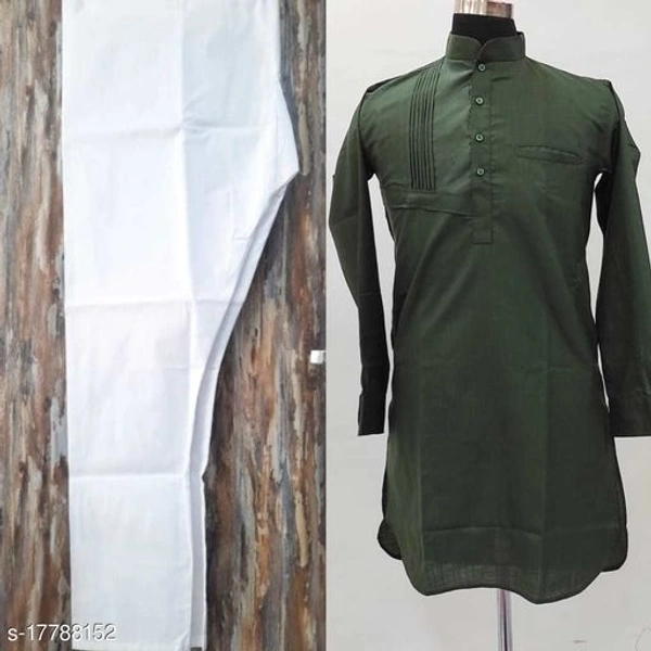 Elegant Men Kurta SetsTop Fabric: Cotton SilkBottom Fabric: Cotton