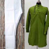 Elegant Men Kurta SetsTop Fabric: Cotton SilkBottom Fabric: Cotton