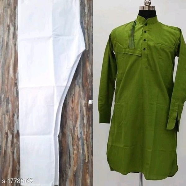 Elegant Men Kurta SetsTop Fabric: Cotton SilkBottom Fabric: Cotton