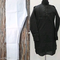 Elegant Men Kurta SetsTop Fabric: Cotton SilkBottom Fabric: Cotton