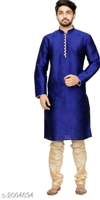 Men's Ethnic Cotton Blend Solid Kurta Set Vol 2