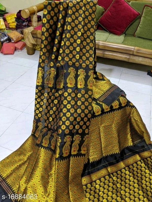 Mekhela Chador With Side Paari & Blouse AC COTTON