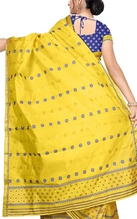 Woven Poly Assamese Stitched Mekhela Chador
