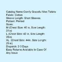 Comfy Graceful Men Tshirts*Fabric: Cotton