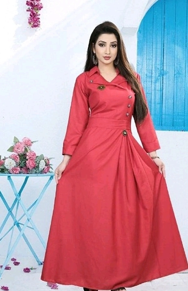 Stylish Women's Gowns Fabric: Cotton