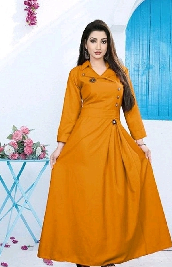Stylish Women's Gowns Fabric: Cotton