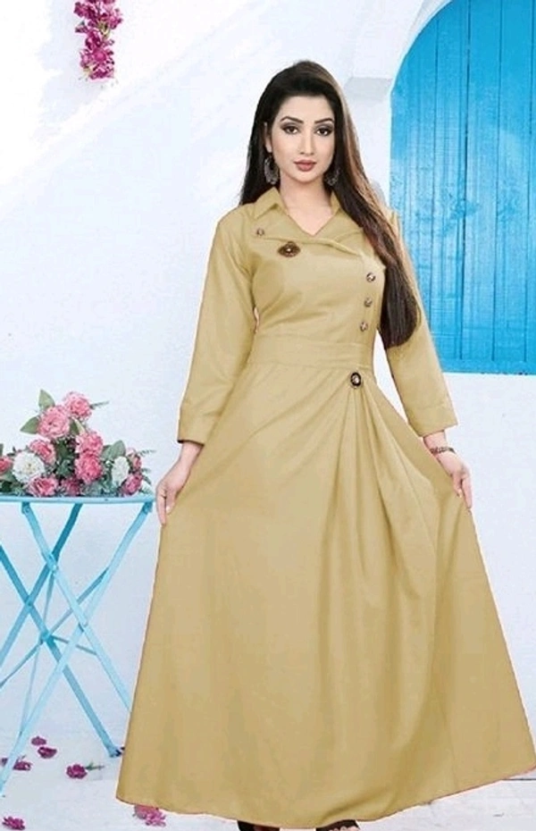 Stylish Women's Gowns Fabric: Cotton