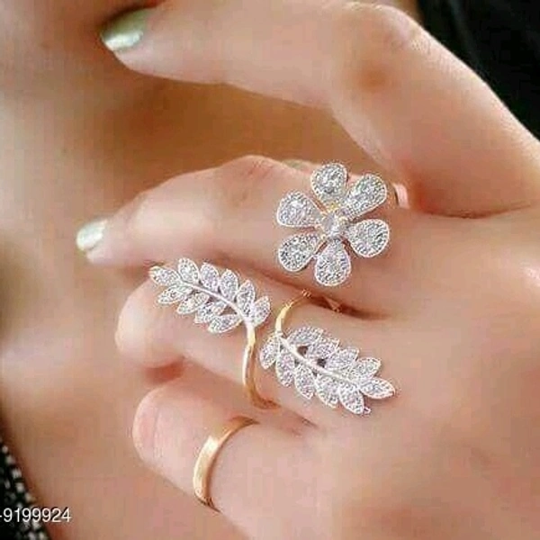 Shimmering Charming RingsBase Metal: Brass